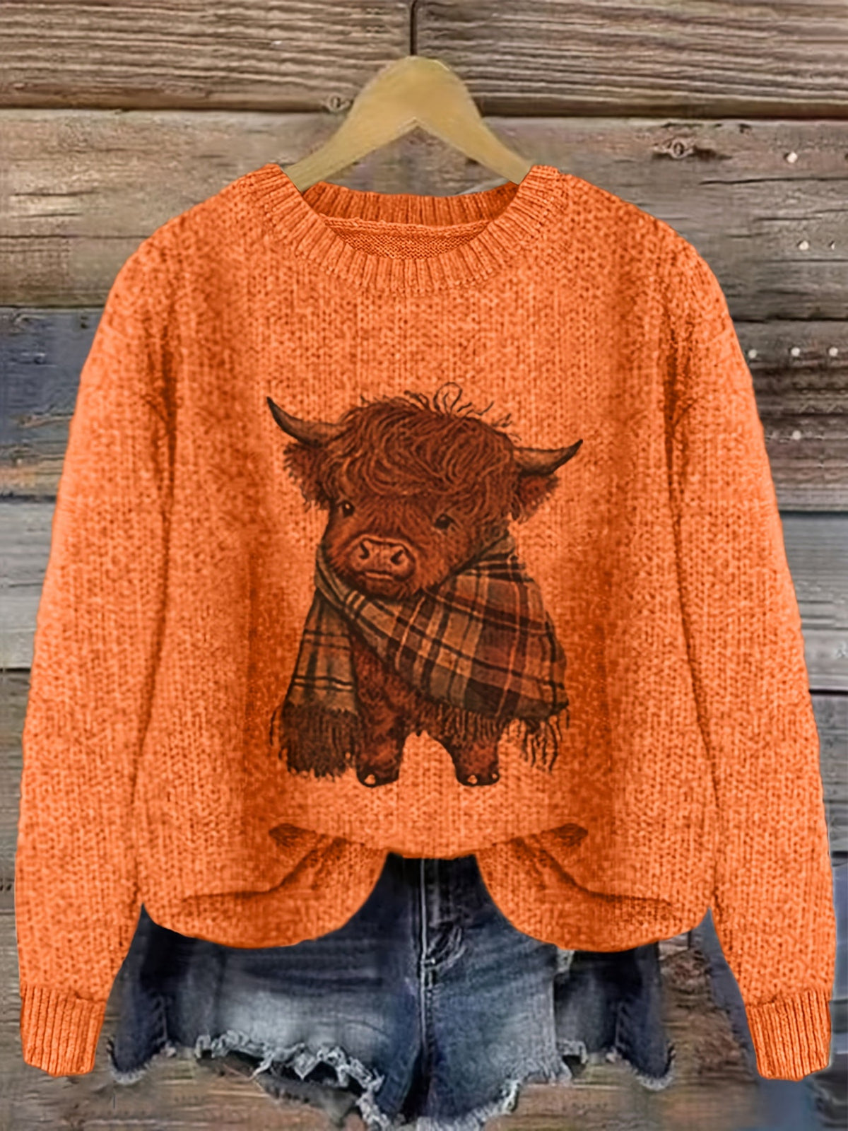 Aurélie - Pull Chic Imprimé Vache