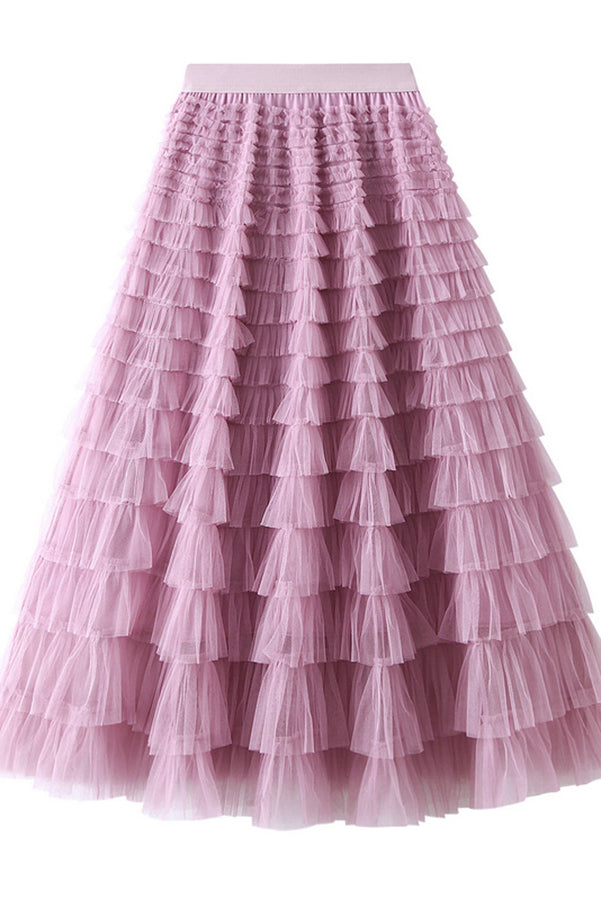 Variant image for Rosa - Jupe Longue en Tulle - Élégante et Féminine - Femme-17