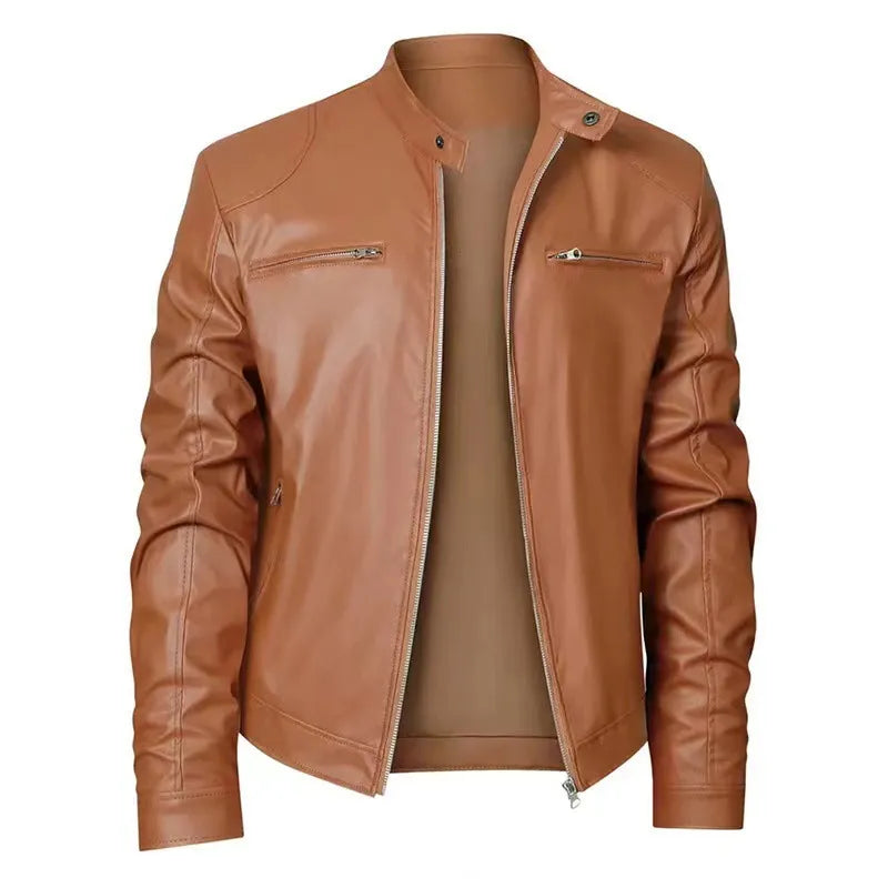 Thomas - Veste Classique Cuir Zippée