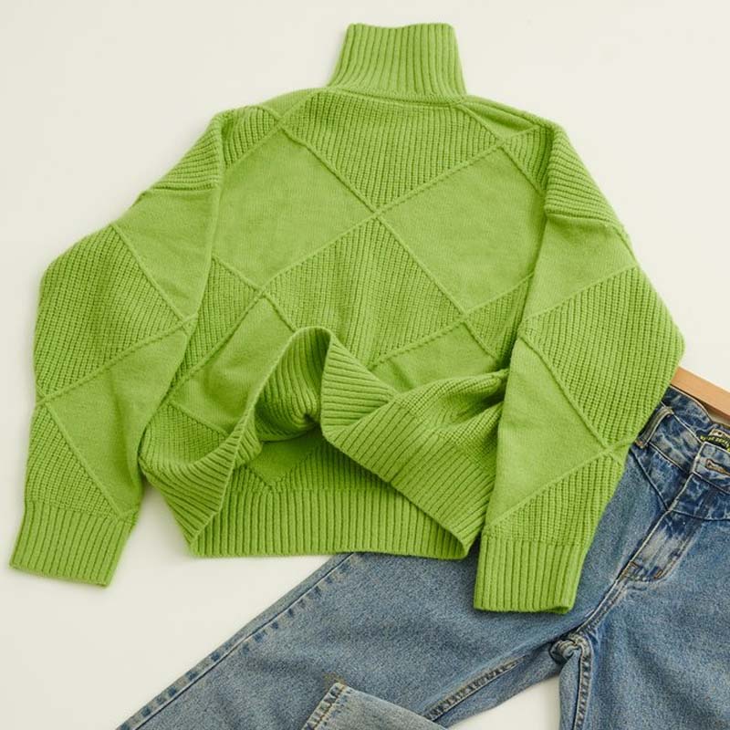 Isabelle - Pull Élégant Oversize Col Roulé