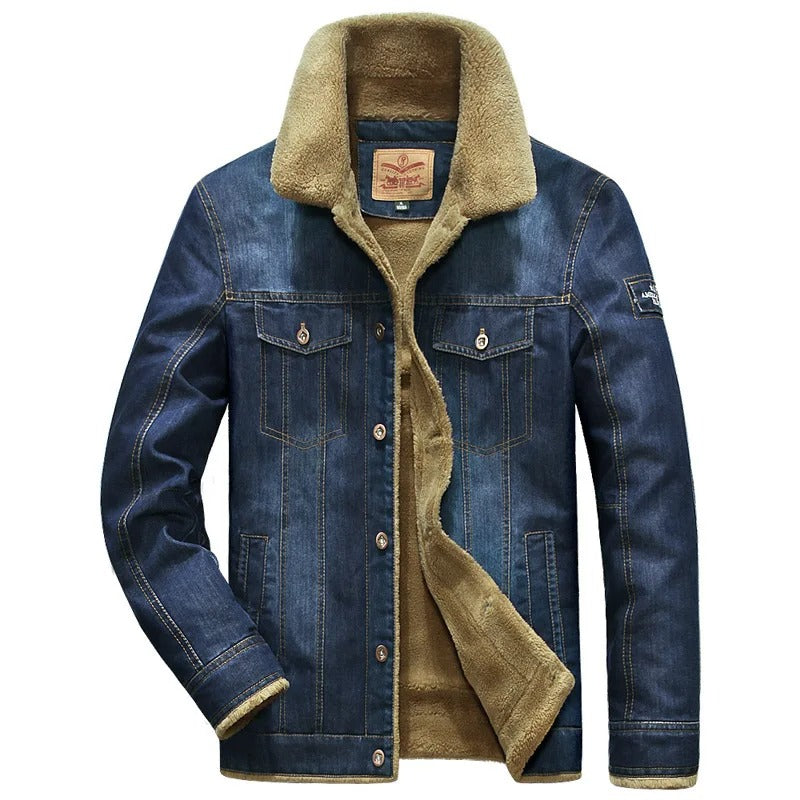 Noah - Veste homme jean doublée hiver