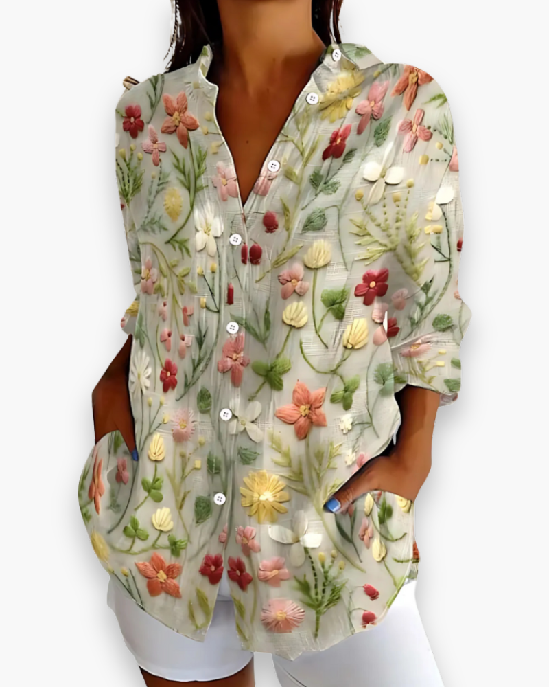 Chemisier imprimé chic femme | Style raffiné 1