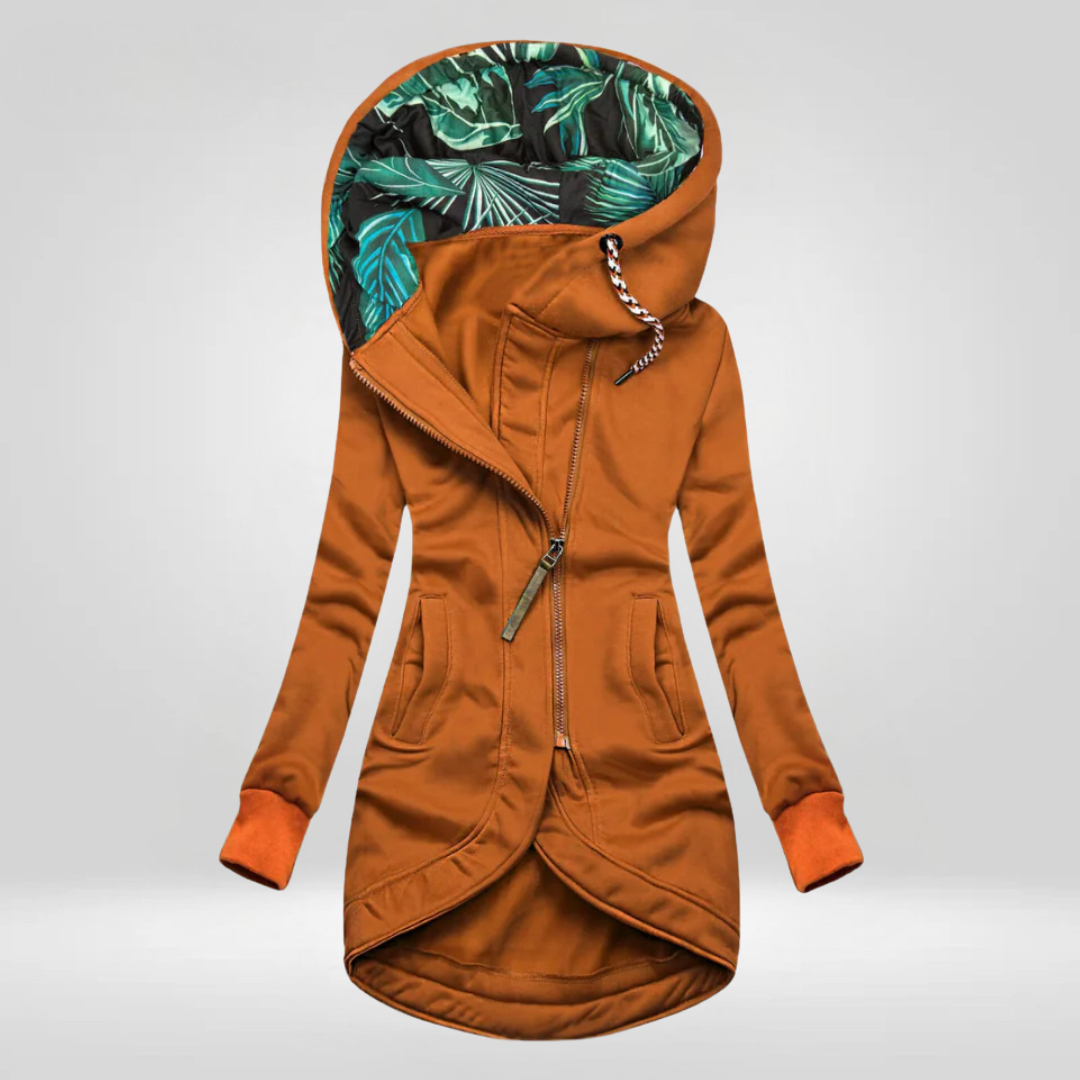 Sophie | Veste Chic Longue à Capuche