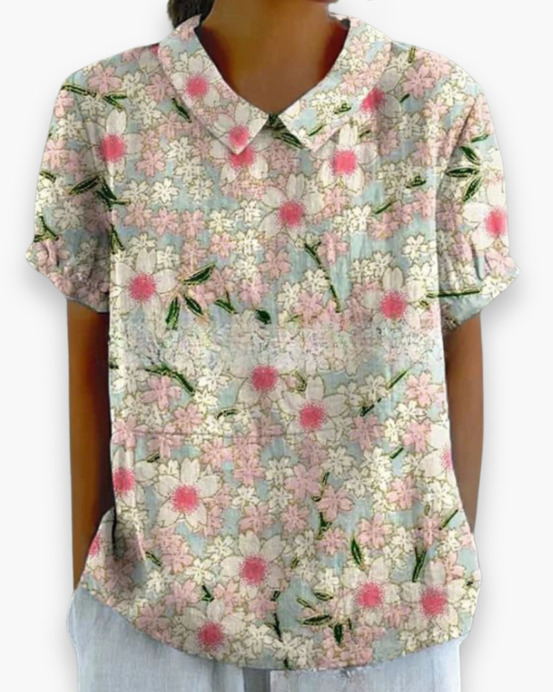 Blouse Florale Décontractée pour Femme | Légère et Libre 5