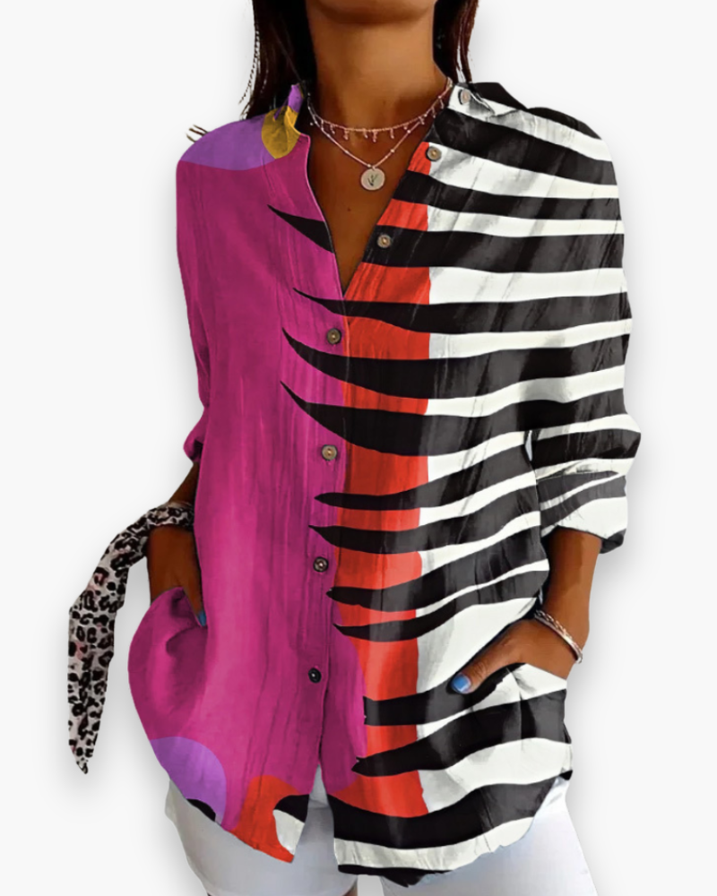 Chemisier imprimé chic femme | Style raffiné 2