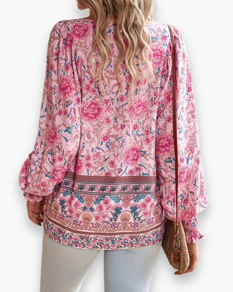 Top fleuri léger femme | Haut d'été 2