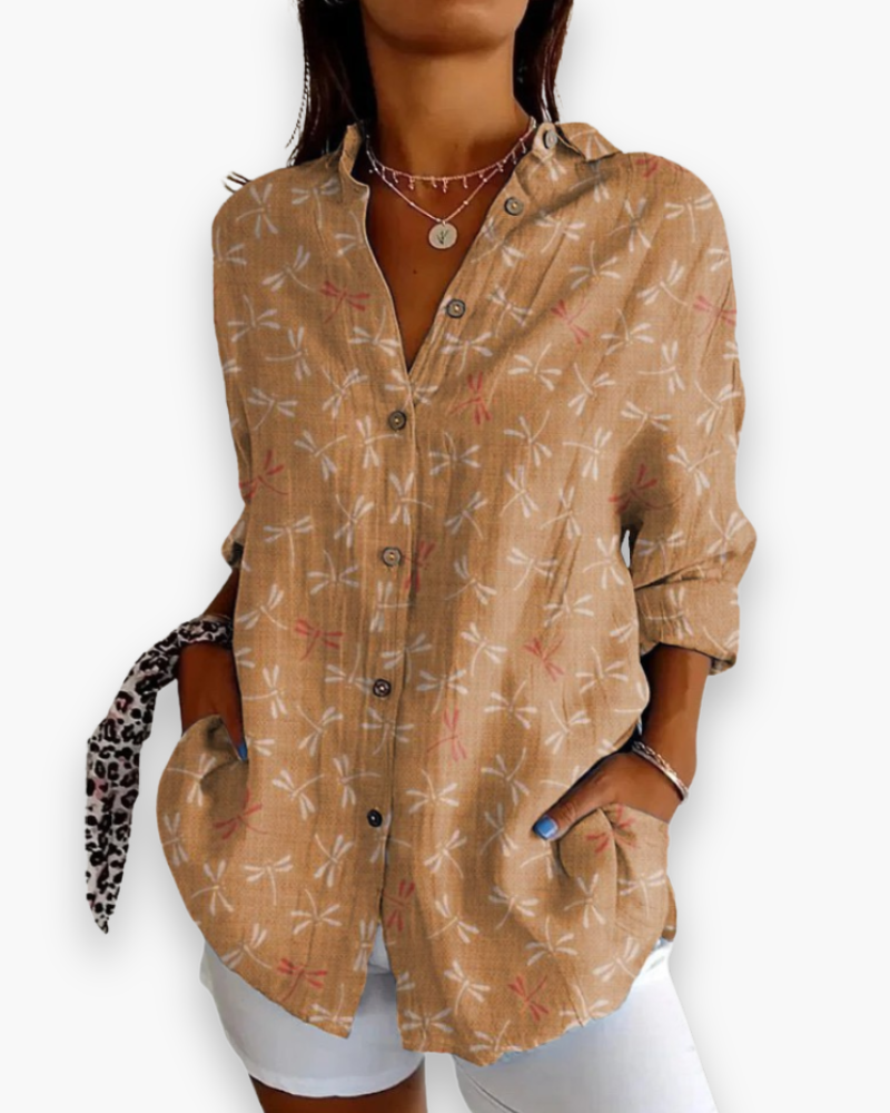 Chemisier imprimé chic femme | Style raffiné 4