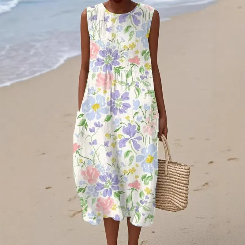Robe D'Été Femme Sans Manches - Julie