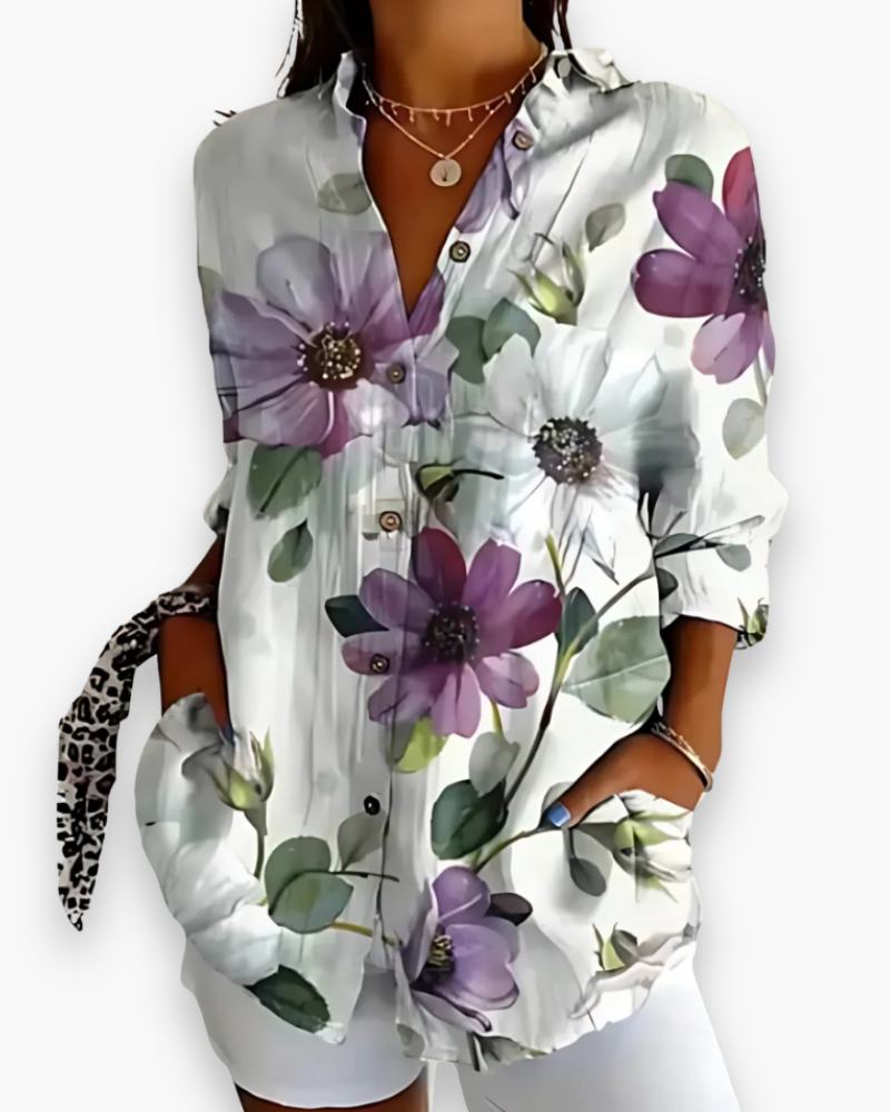 Chemisier imprimé chic femme | Style raffiné 5