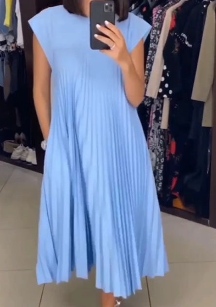 Saskia - Sublime Robe Longue Plissée