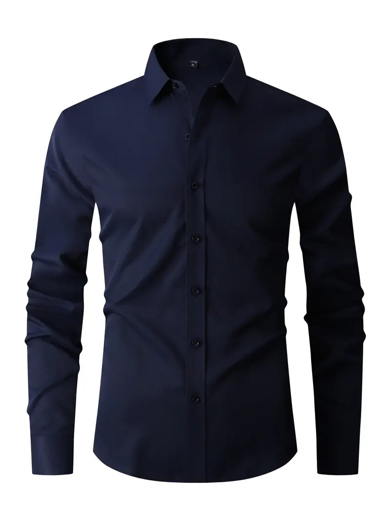 Arnaud - Chemise Manches Longues Slim Fit Chic Élégante Homme