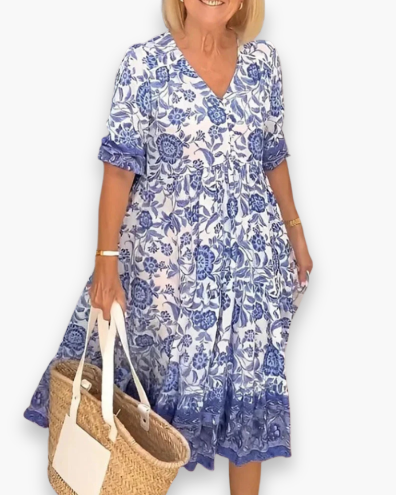 Robe fleurie élégante femme | Midi 3