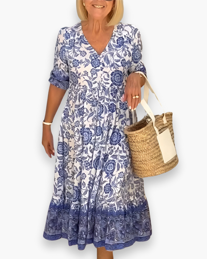 Robe fleurie élégante femme | Midi 1