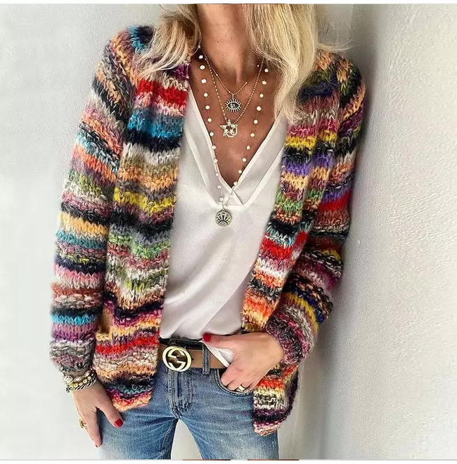 Élina - Cardigan vintage femme