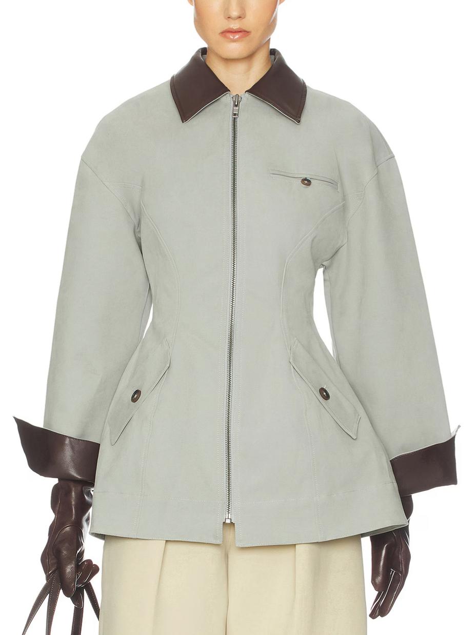 Estelle | Veste Chic Cuir Cintrée