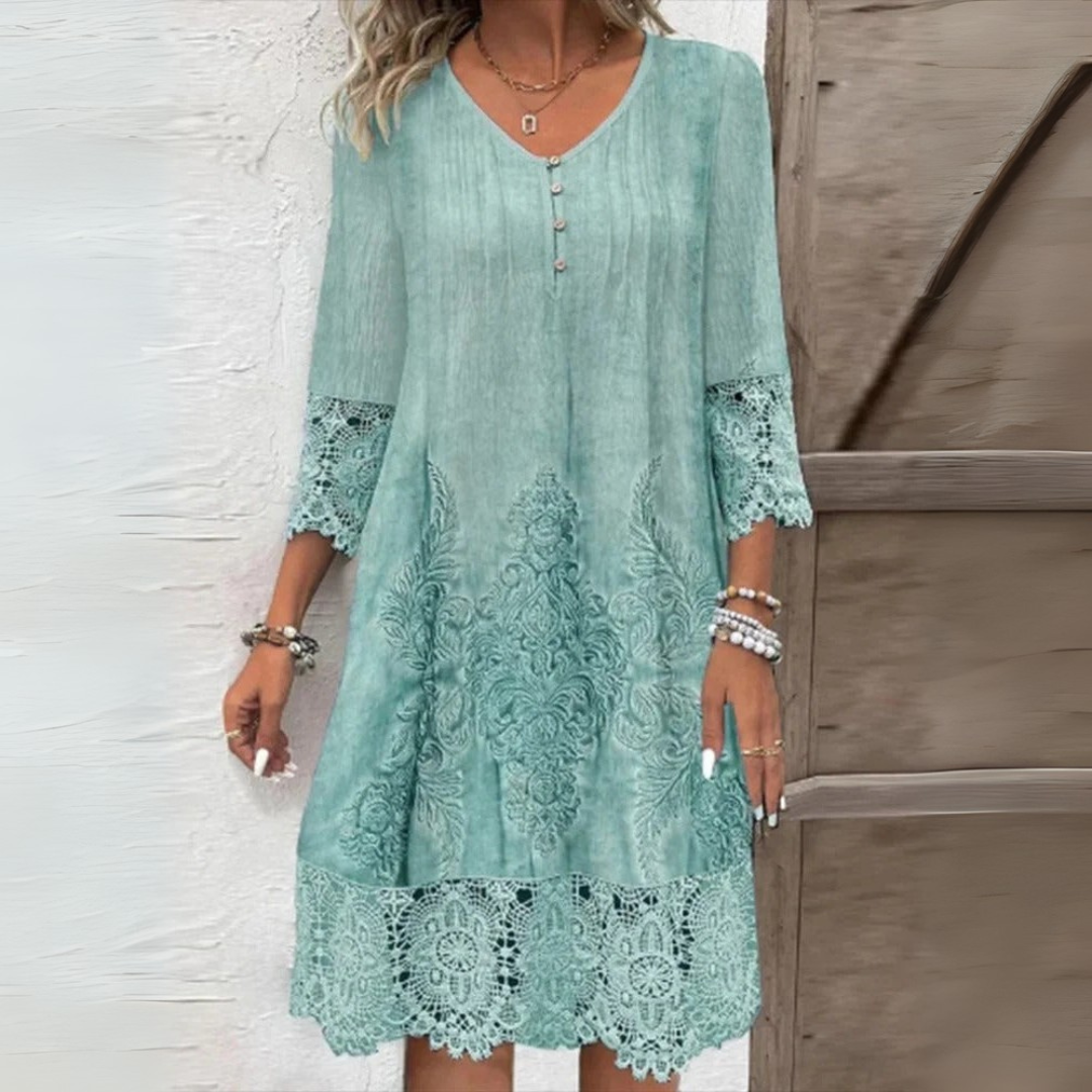 Julie - Robe Dentelle D'Été Chic