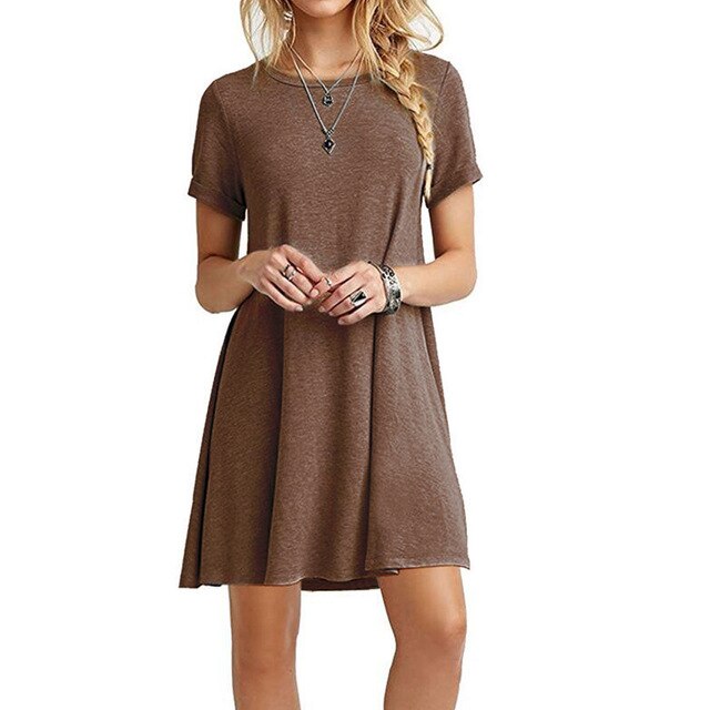 Julie - Robe Basique D'Été Confort
