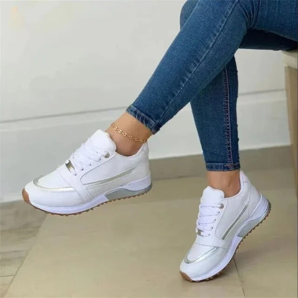 Chantal - Baskets Élégantes Compensées Confortables