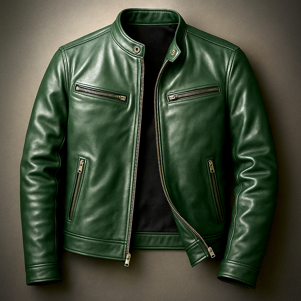 Antoine - Veste Moderne Cuir Ajustée