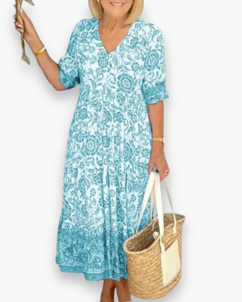 Robe fleurie élégante femme | Midi 4