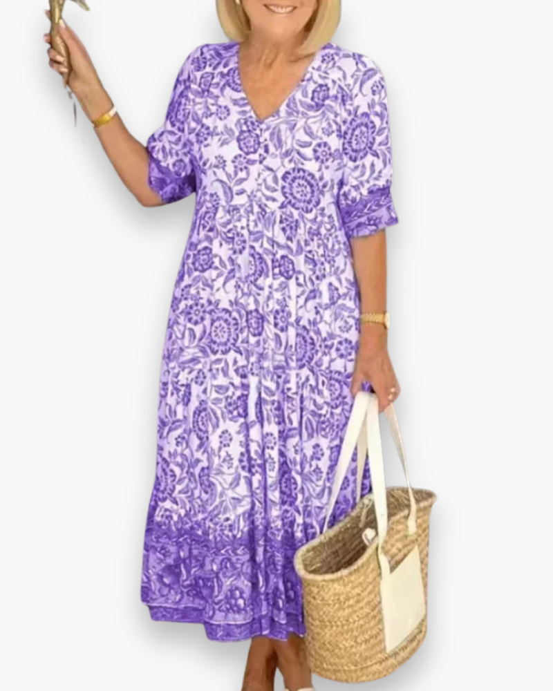 Robe fleurie élégante femme | Midi 5