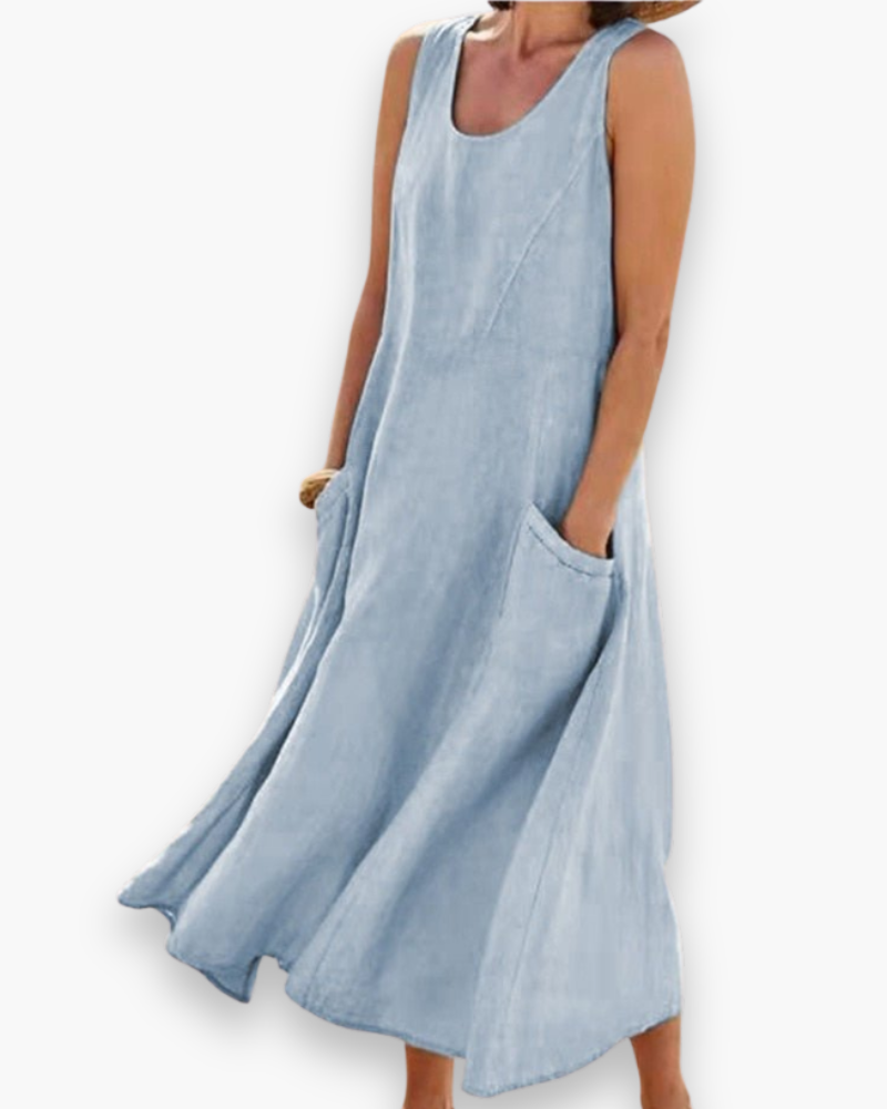 Robe d'été aérée des femmes | MIDI élégant 2