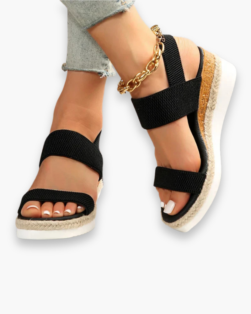 Sandales compensées confort femme | élégant 5