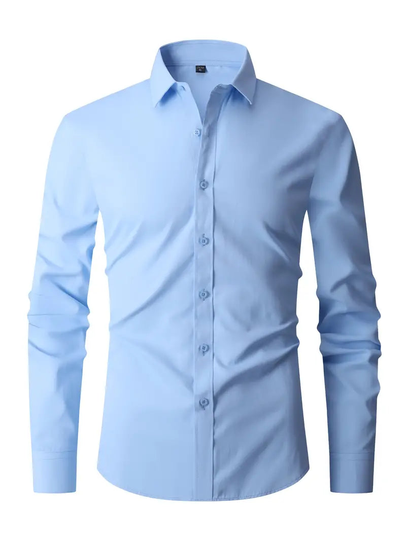 Arnaud - Chemise Manches Longues Slim Fit Chic Élégante Homme