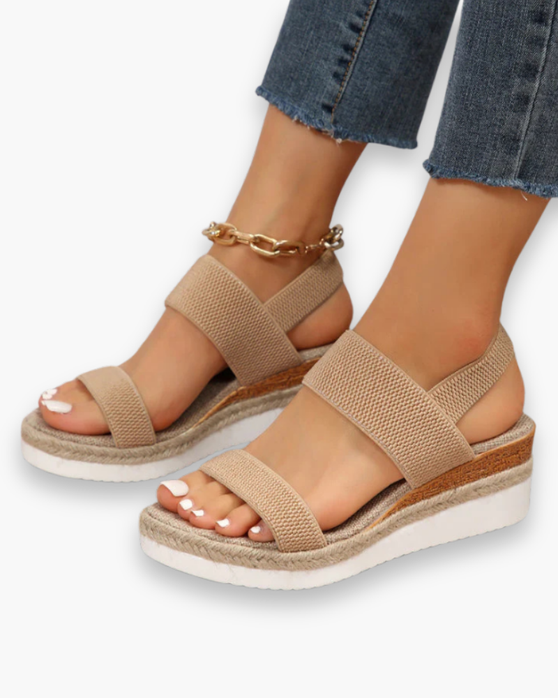 Sandales compensées confort femme | élégant 2