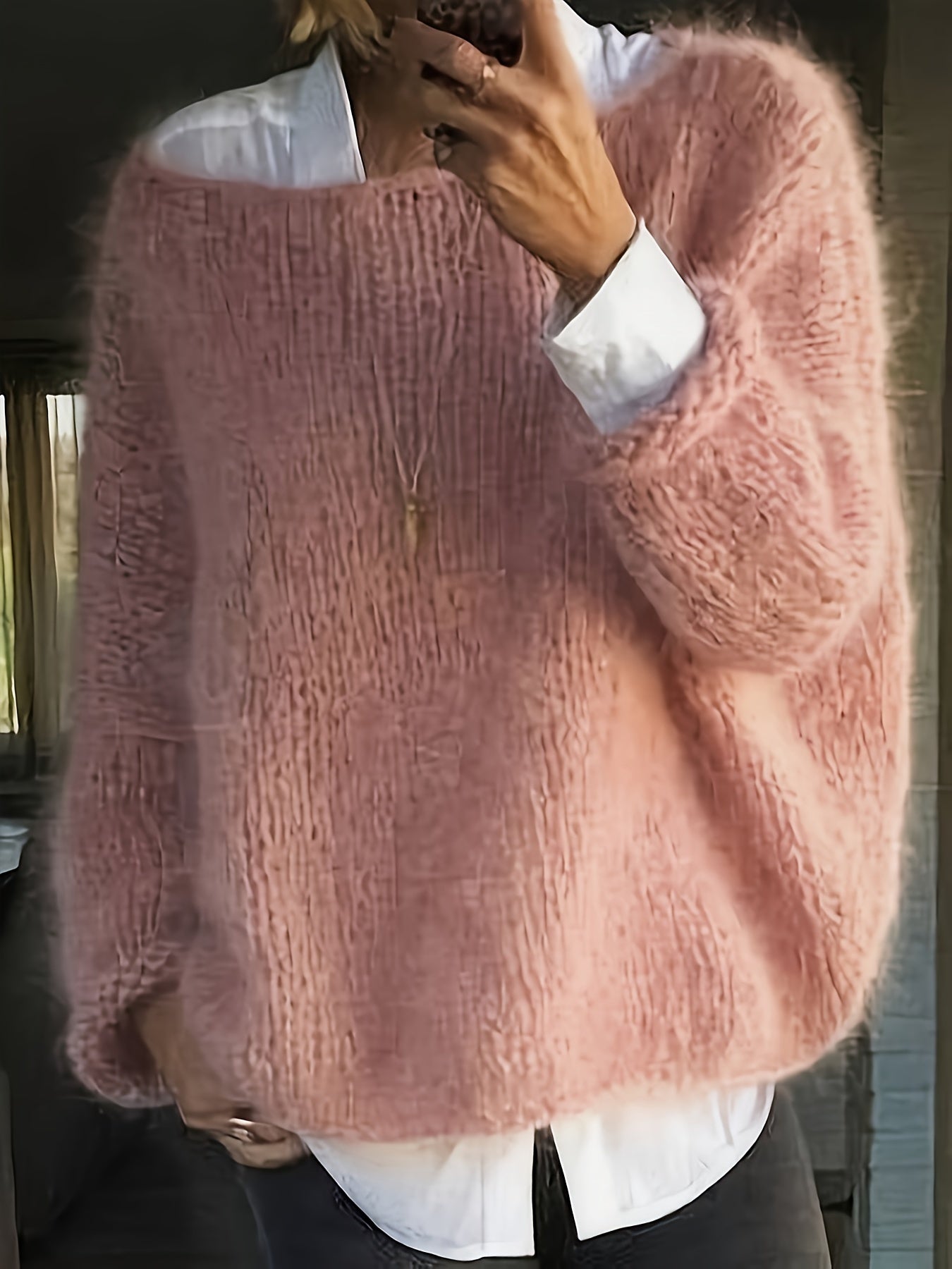 Sandrine - Pull Élégant Oversize Maille