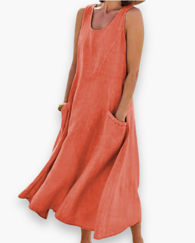 Robe d'été aérée des femmes | MIDI élégant 5