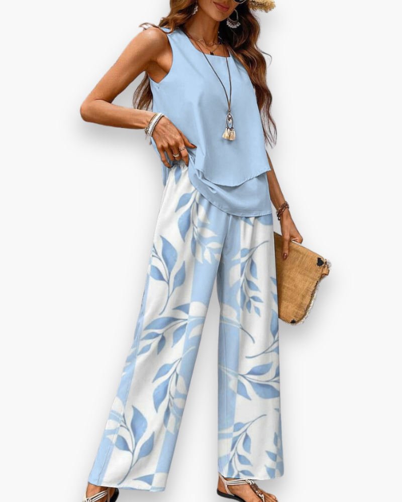 Ensemble fluide élégant femme | Tenue d'été 2