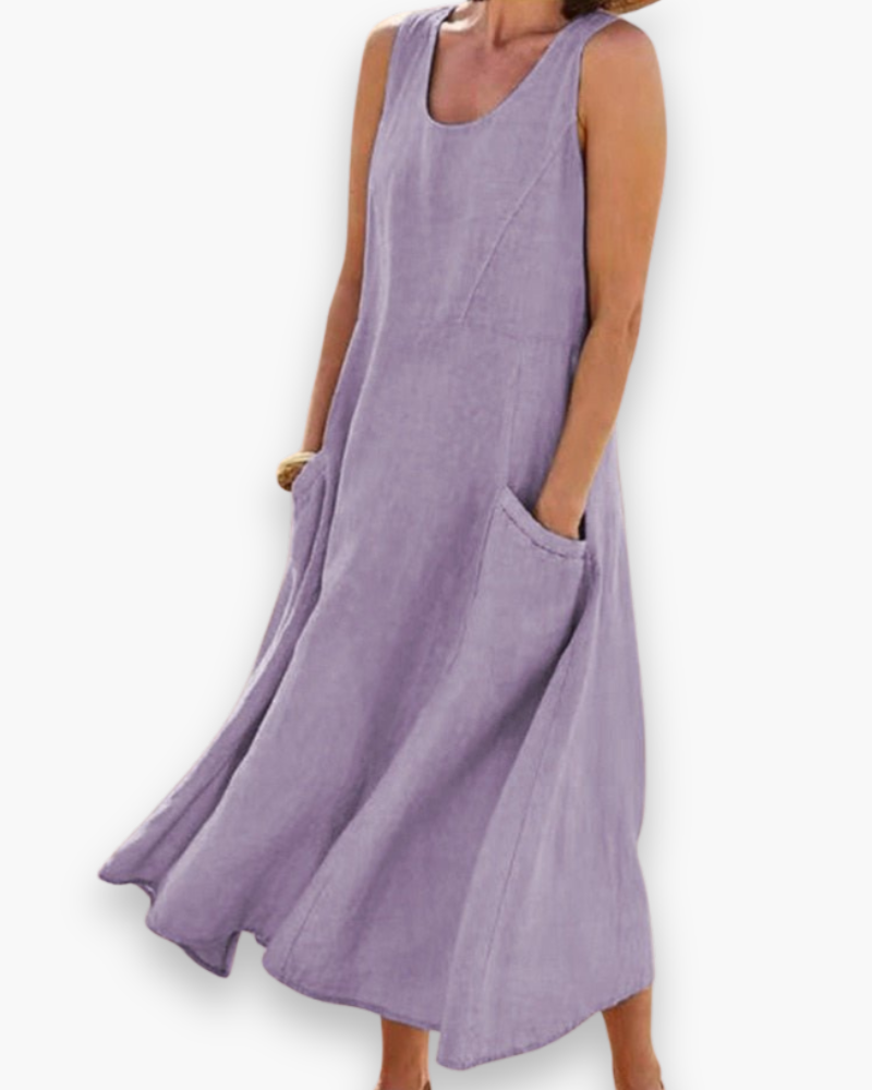 Robe d'été aérée des femmes | MIDI élégant 6