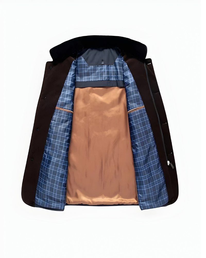 Nicolas - Veste Raffinée Matelassée Doublée Fourrure