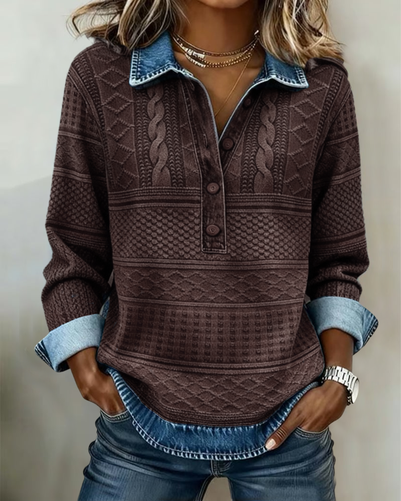 Florence | Pull Élégant Torsadé Col Polo