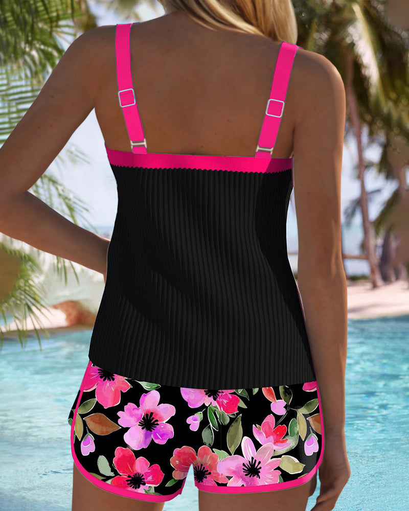 Margaux - Tankini Fleuri Élégant