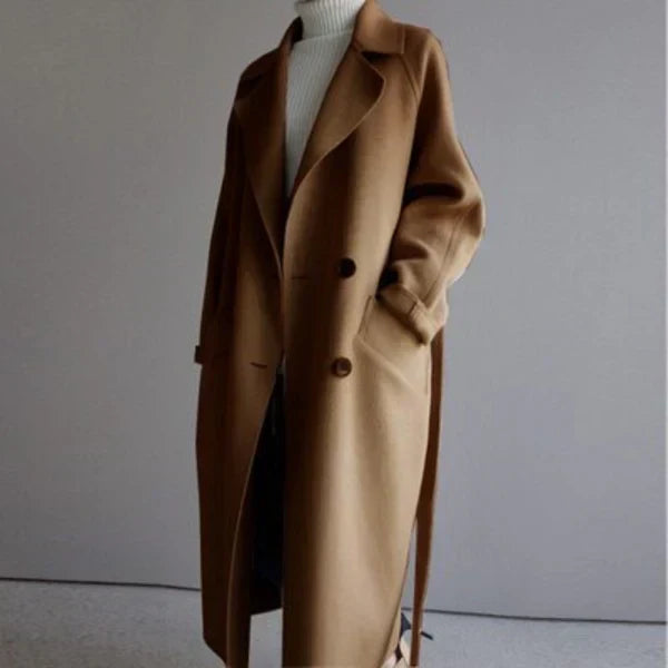 Véronique | Manteau Élégant Ceinturé Oversize