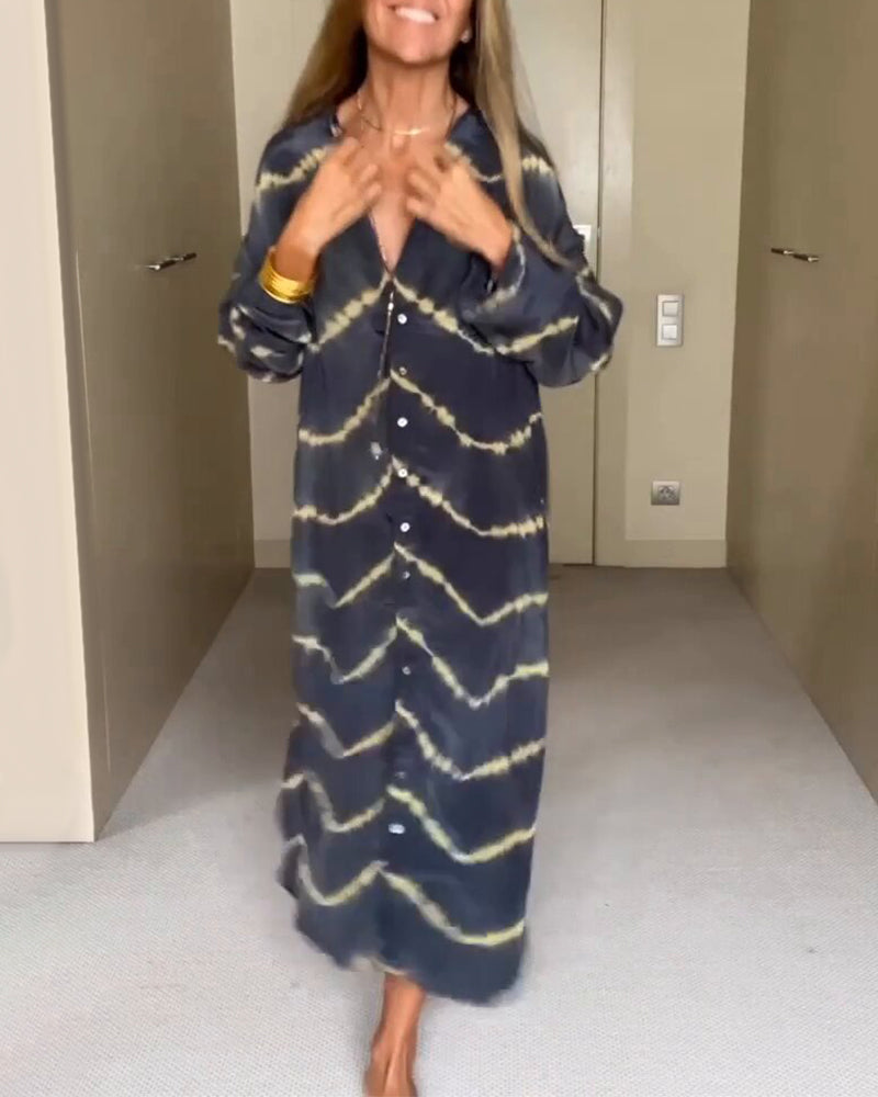 Philomène - Robe Ample Avec Col En V Et Coupe Fluide Élégante