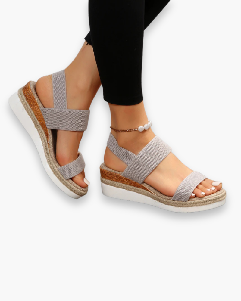 Sandales compensées confort femme | élégant 4