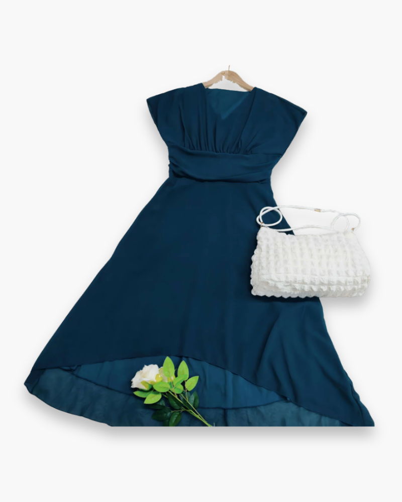 Robe élégante plissée femme | Midi 3