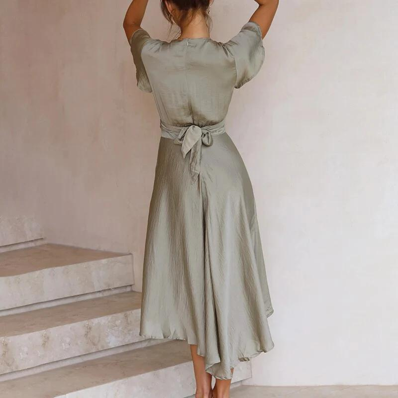 Robe Midi Femme Fluide Élégante - Claire
