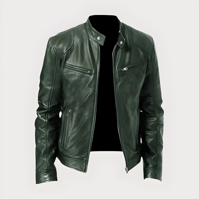 Damien - Veste Élégante Motard Zippée