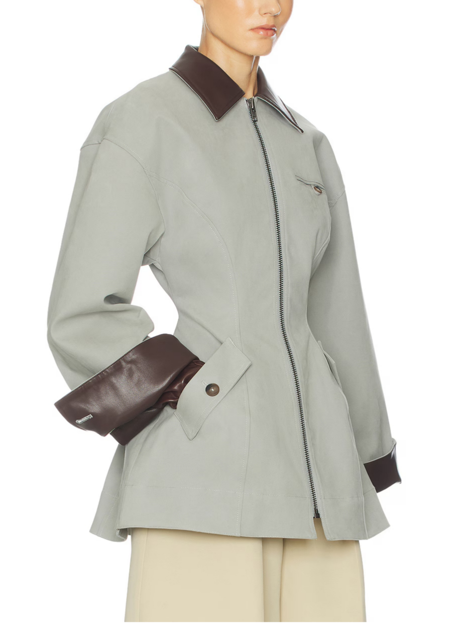 Estelle | Veste Chic Cuir Cintrée