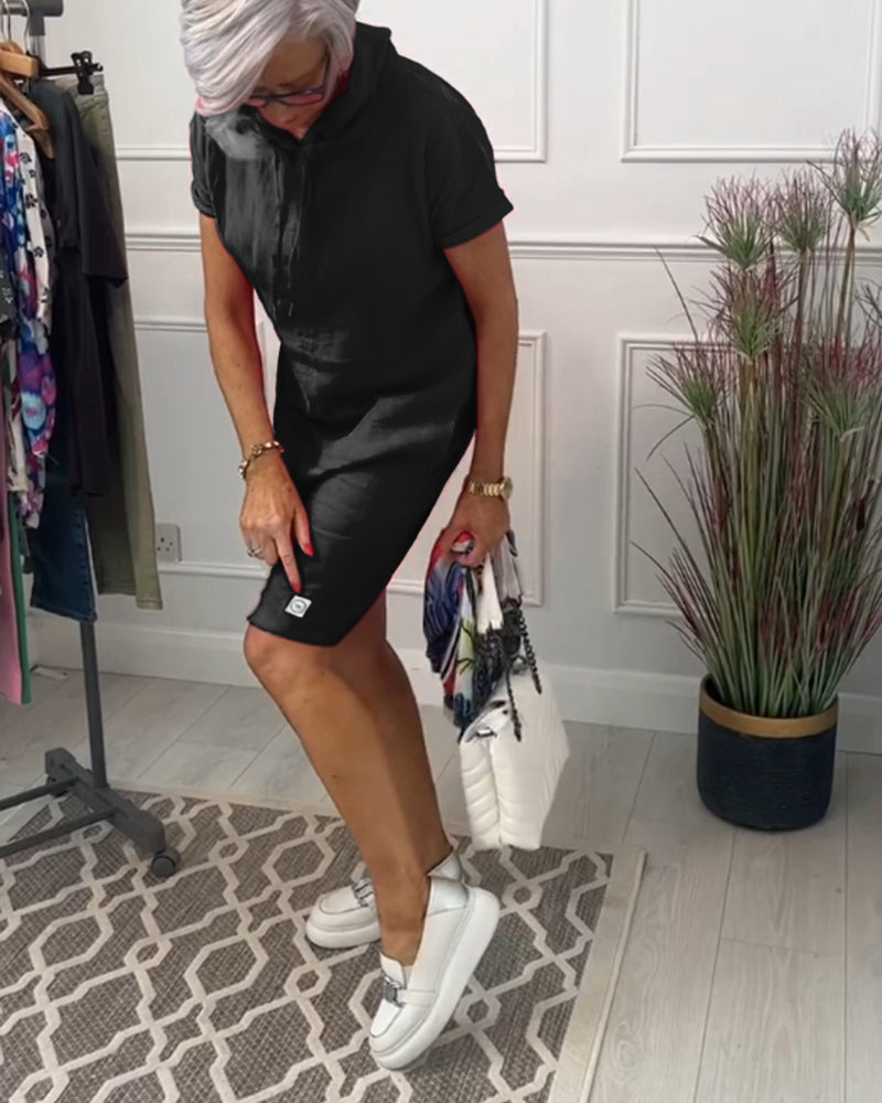 Robe Courte Femme Sweat à Capuche - Susan