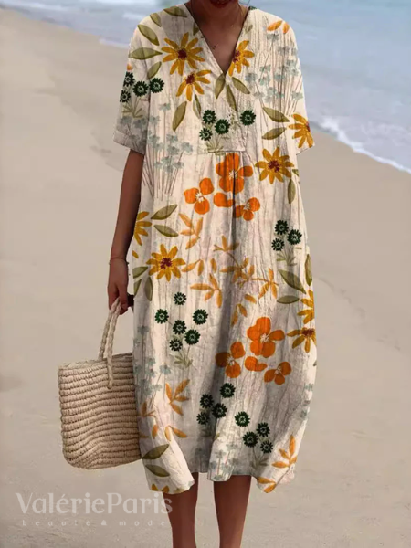 Ophelia - Robe décontractée à imprimé floral