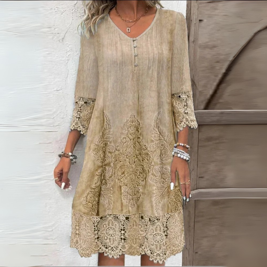 Julie - Robe Dentelle D'Été Chic