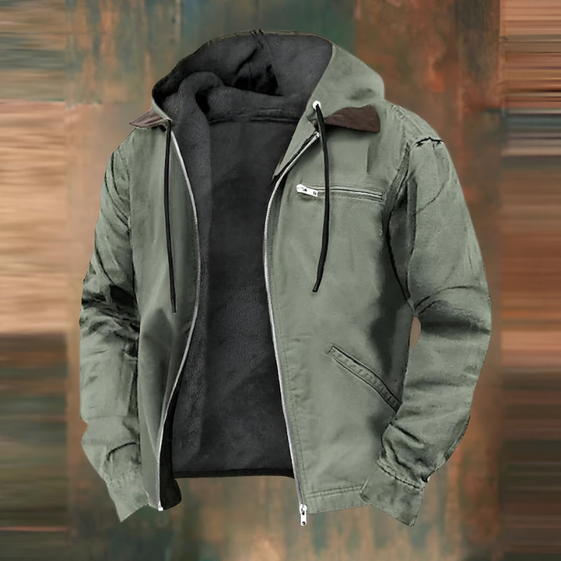 Michel - Veste Chic Doublure Polaire à Capuche