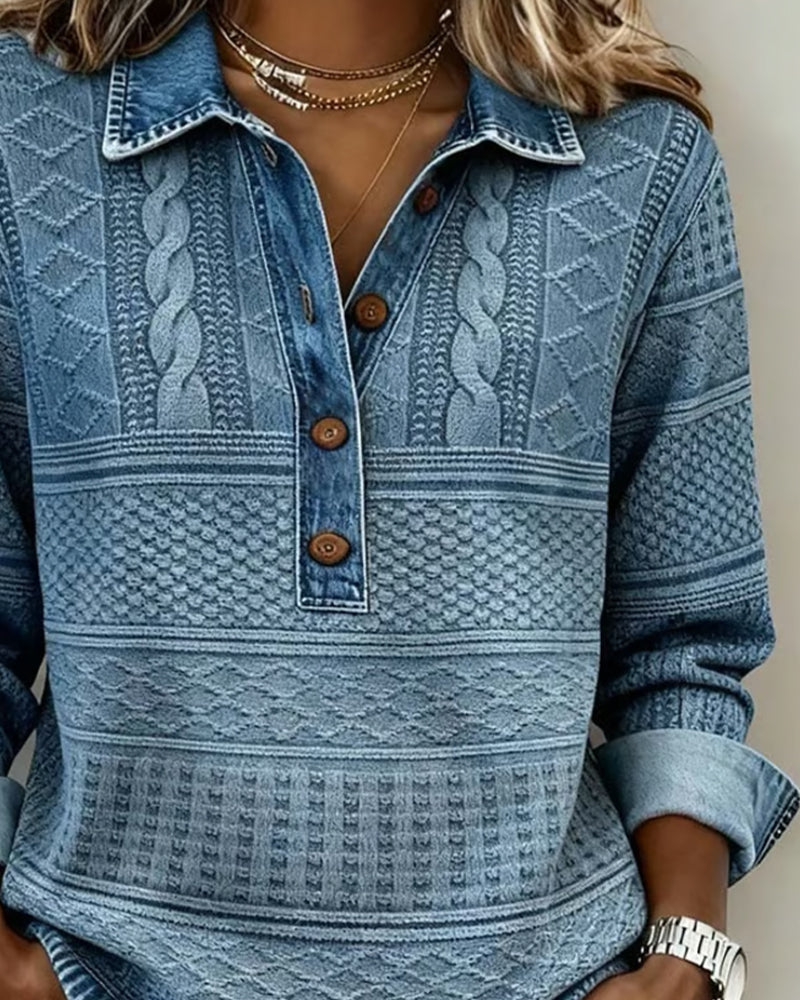 Florence | Pull Élégant Torsadé Col Polo