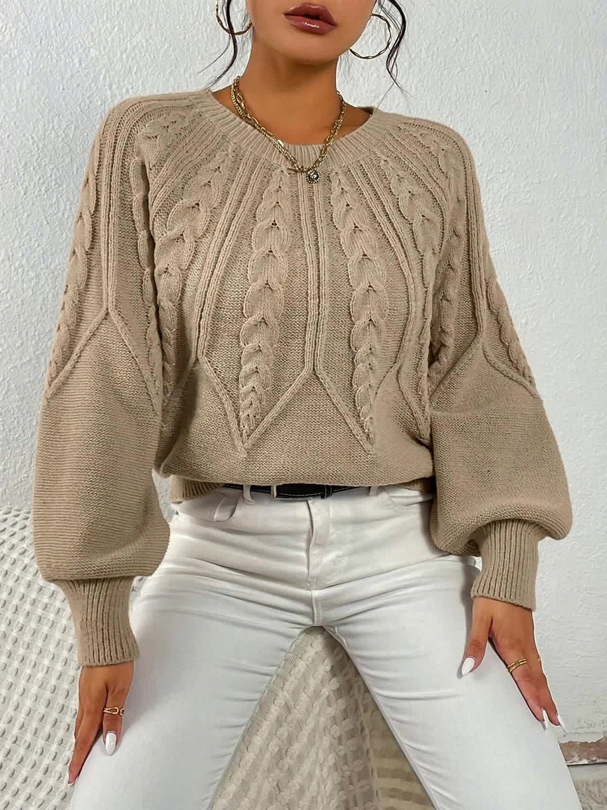 Chloé - Pull Flatteur Torsadé Col Rond