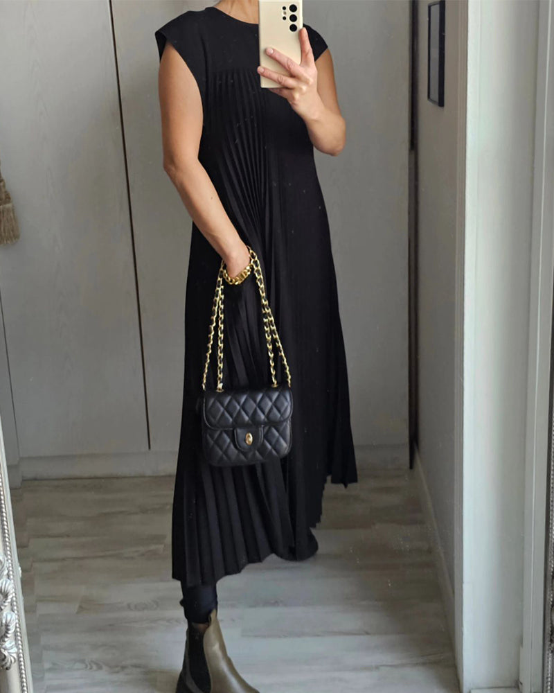 Saskia - Sublime Robe Longue Plissée